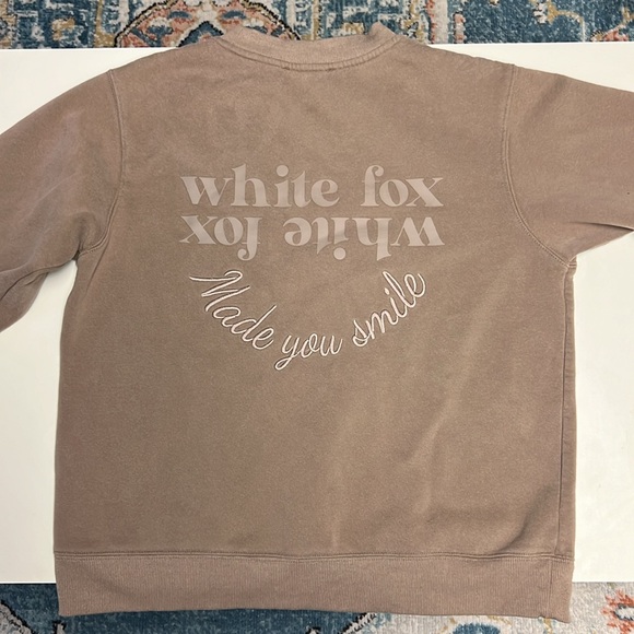 White Fox Brown “Made You Smile” Sweatshirt - Picture 4 of 5